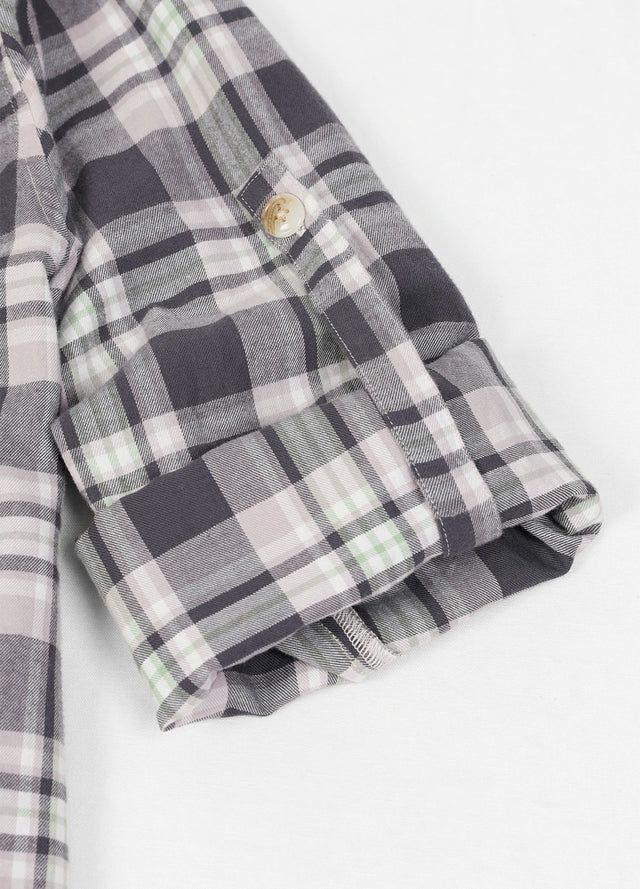 Women's Soft Flannel Shirt, Roll Up Sleeve