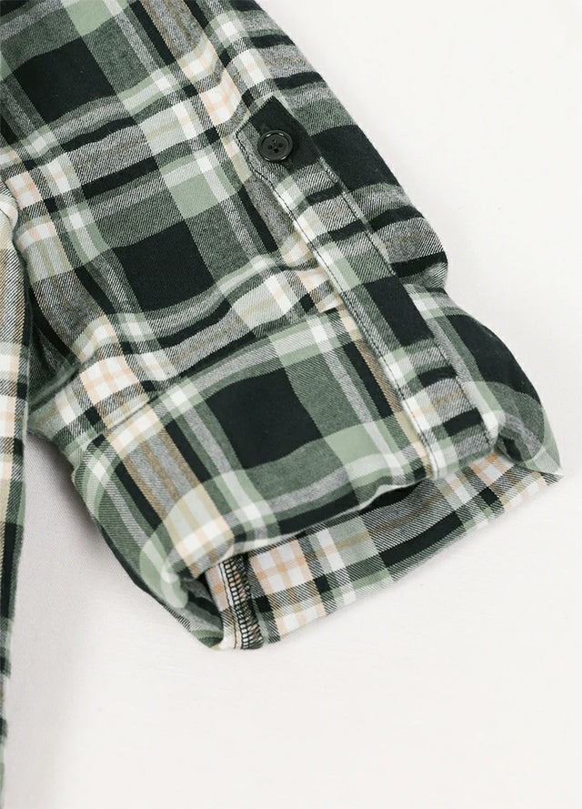 Women's Soft Flannel Shirt, Roll Up Sleeve