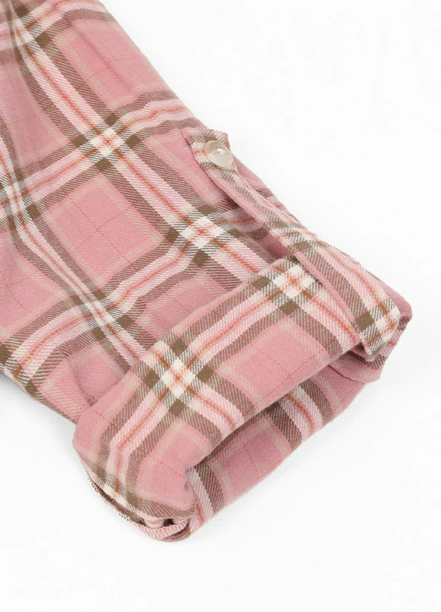 Women's Soft Flannel Shirt, Roll Up Sleeve