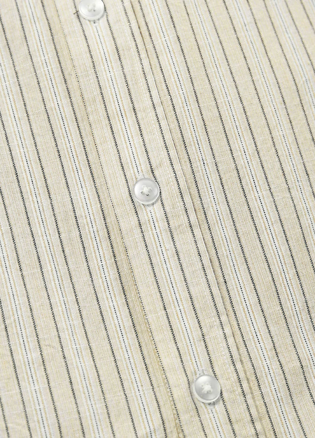 Men's Breathable Fine Stripe Short Sleeve Shirt