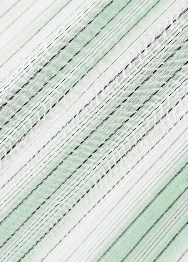 Men's Breathable Fine Stripe Short Sleeve Shirt