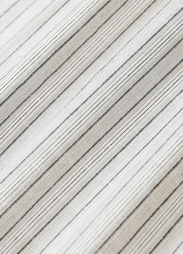 Men's Breathable Fine Stripe Short Sleeve Shirt