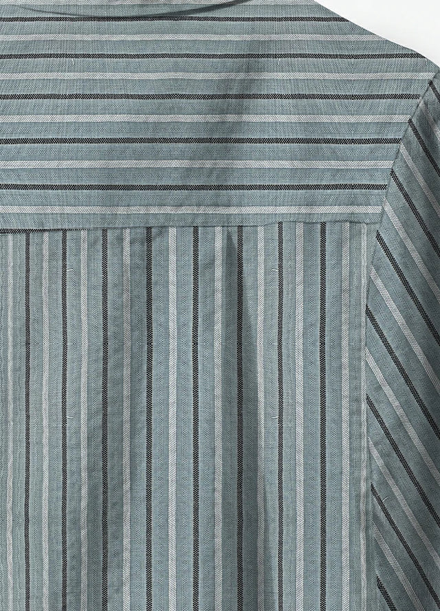 Men's Stripe Seersucker Short Sleeve Shirt