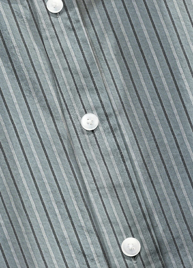 Men's Stripe Seersucker Short Sleeve Shirt