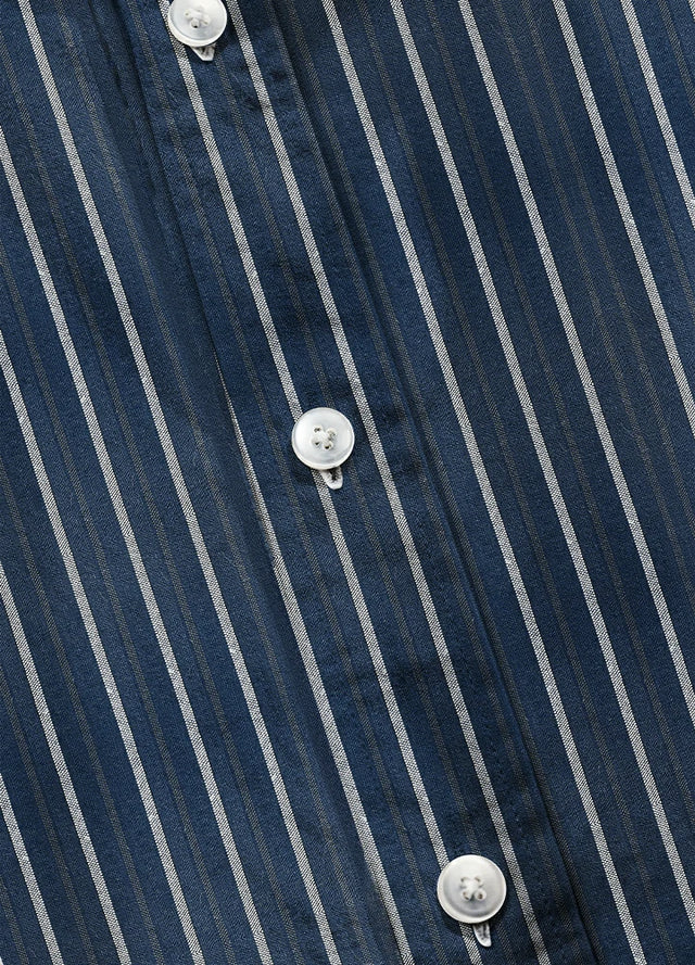 Men's Stripe Seersucker Short Sleeve Shirt