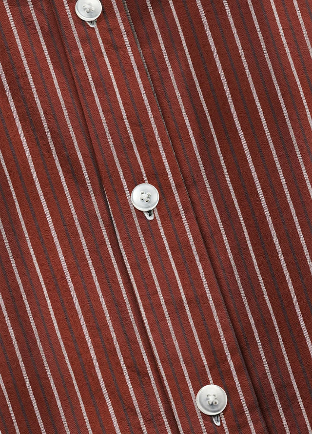 Men's Stripe Seersucker Short Sleeve Shirt