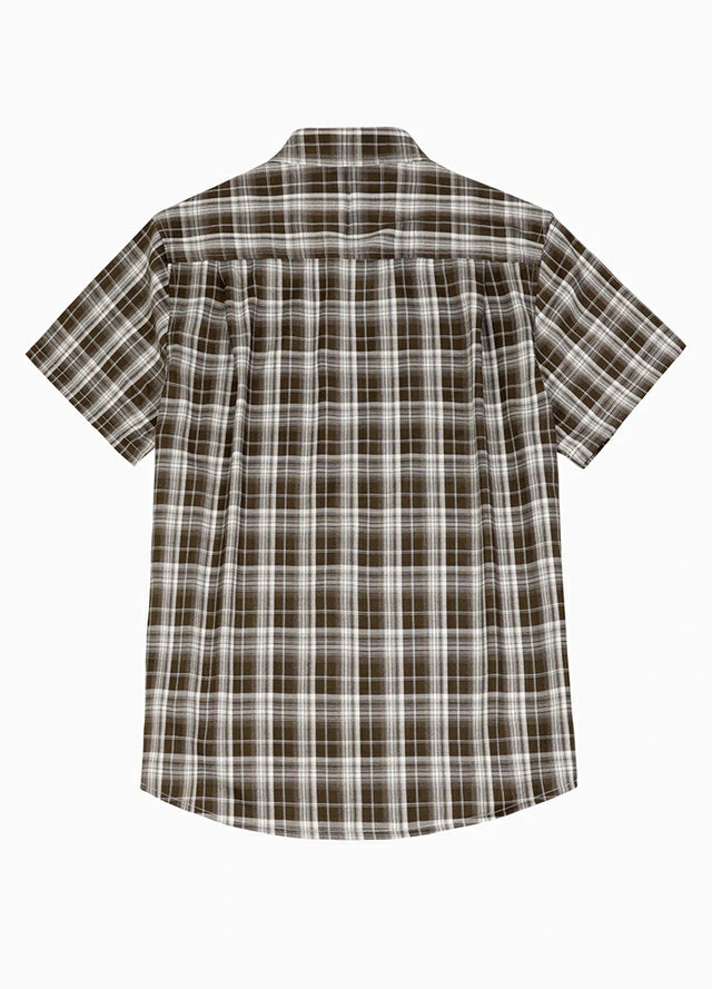 Men's Lightweight Plaid Short Sleeve Shirt