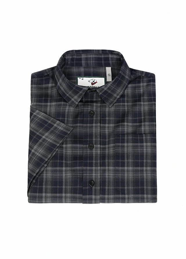 Men's Lightweight Plaid Short Sleeve Shirt