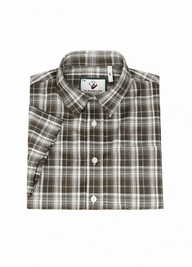 Men's Lightweight Plaid Short Sleeve Shirt