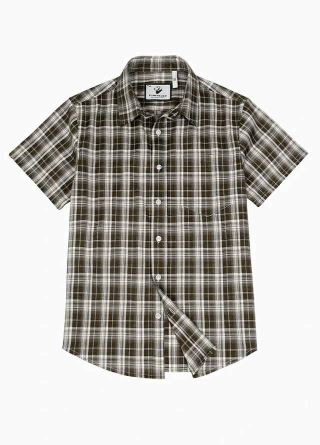 Men's Lightweight Plaid Short Sleeve Shirt