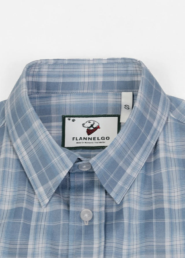 Men's Lightweight Plaid Short Sleeve Shirt