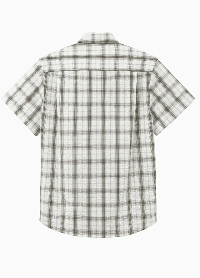 Men's Lightweight Air-Flow Seersucker Short Sleeve Shirt