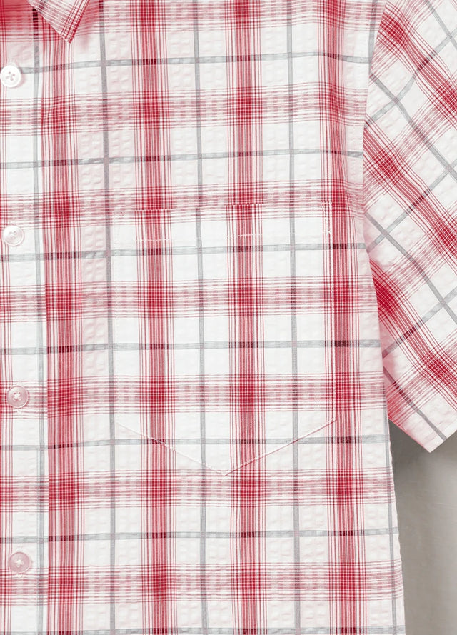 Men's Lightweight Air-Flow Seersucker Short Sleeve Shirt