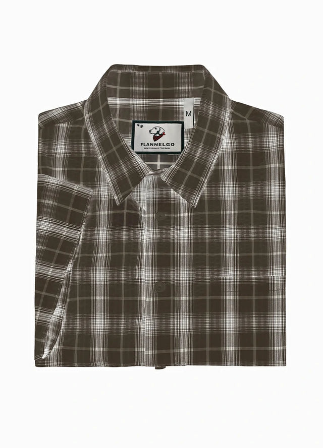 Men's Lightweight Air-Flow Seersucker Short Sleeve Shirt