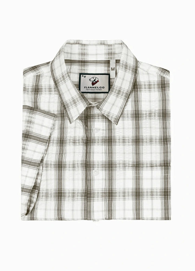 Men's Lightweight Air-Flow Seersucker Short Sleeve Shirt
