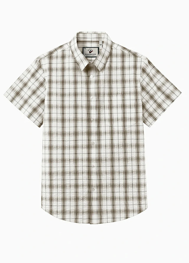 Men's Lightweight Air-Flow Seersucker Short Sleeve Shirt