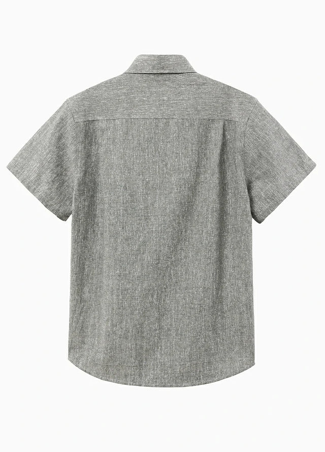 Men's Urban Linen Cotton Short Sleeve Shirt