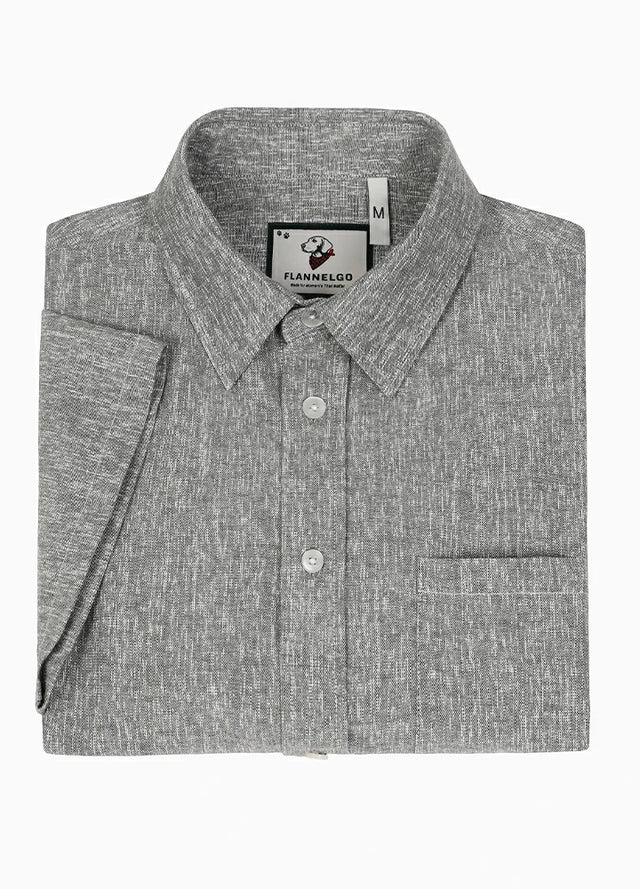 Men's Urban Linen Cotton Short Sleeve Shirt