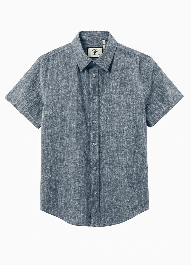 Men's Urban Linen Cotton Short Sleeve Shirt