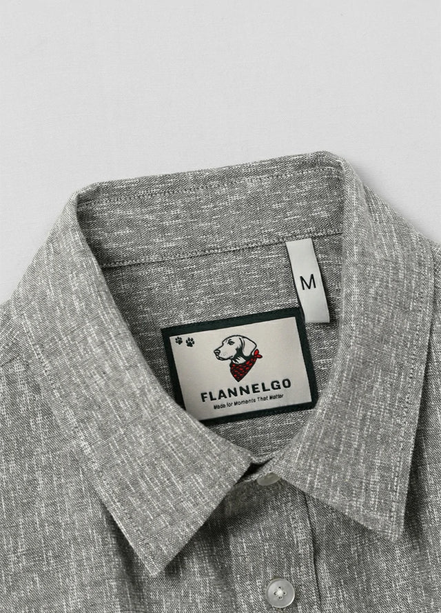 Men's Urban Linen Cotton Short Sleeve Shirt