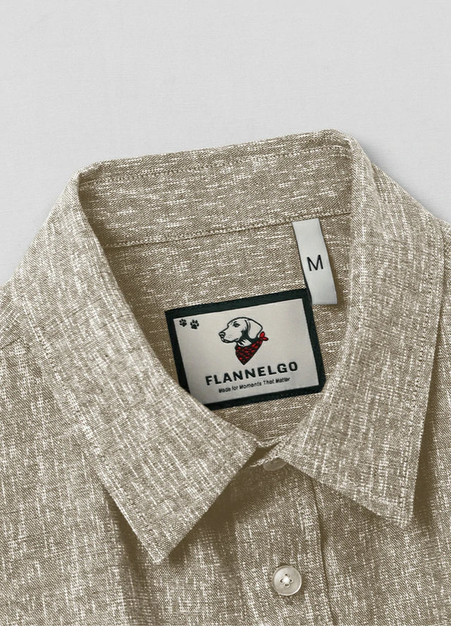 Men's Urban Linen Cotton Short Sleeve Shirt