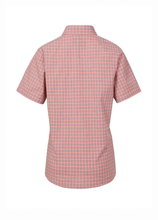Women's Short-Sleeve Plaid Shirt