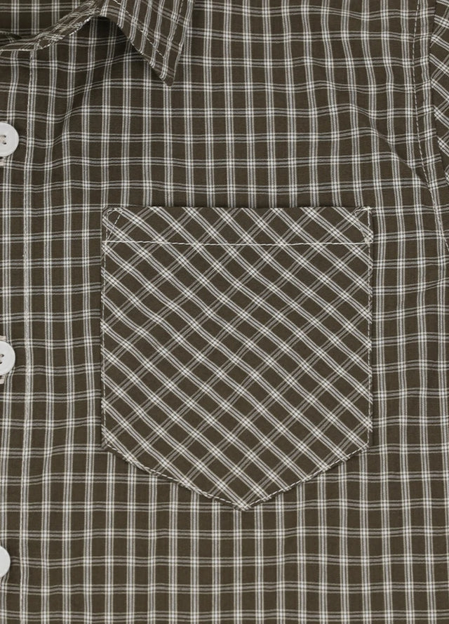 Kids Button Up Short Sleeve Shirt