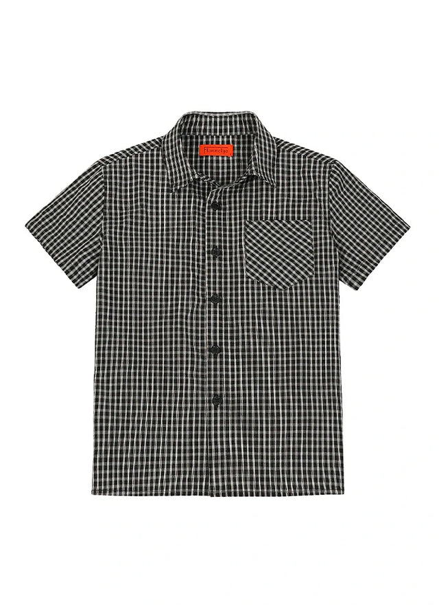 Kids Button Up Short Sleeve Shirt