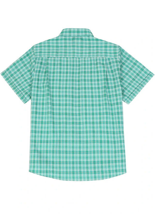 Men's Summer Nostalgia Plaid Short Sleeve Shirt