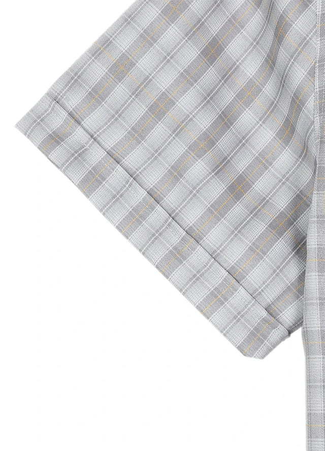 Men's Summer Nostalgia Plaid Short Sleeve Shirt