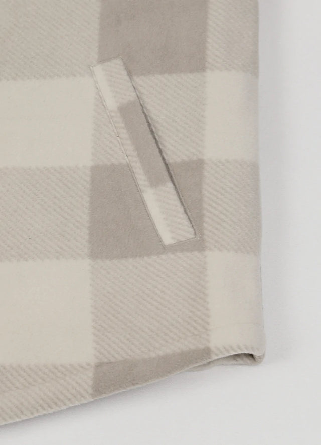 Men's Quilted Lined Snap Button Shirt Jacket