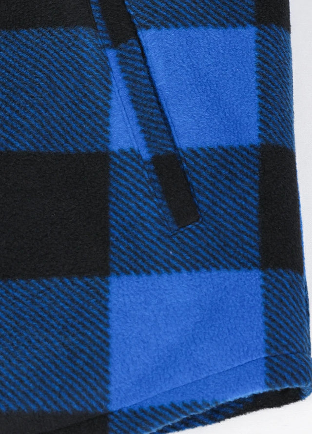 Men's Quilted Lined Snap Button Shirt Jacket