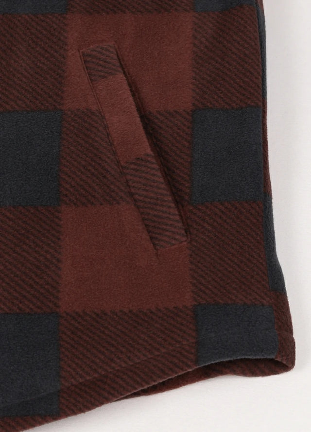 Men's Quilted Lined Snap Button Shirt Jacket