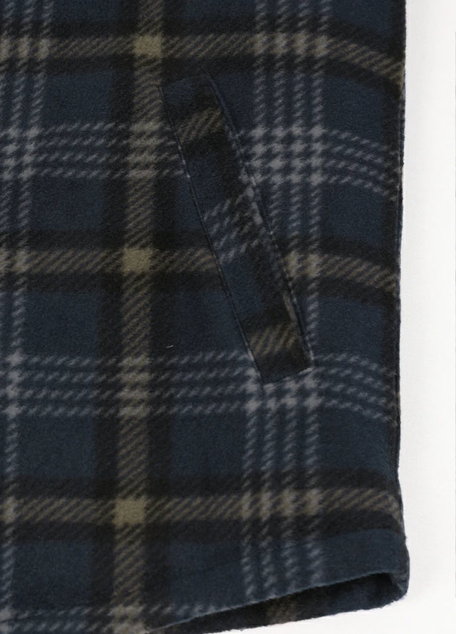 Men's Quilted Lined Snap Button Shirt Jacket