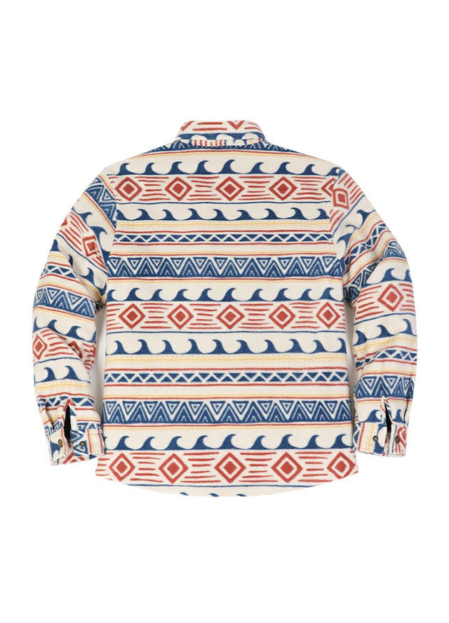 Kids Warm Quilted Lined Snap Button Shirt Jacket