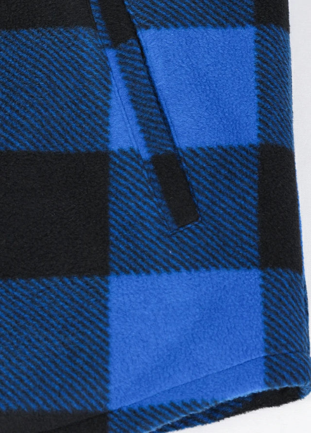 Kids Warm Quilted Lined Snap Button Shirt Jacket