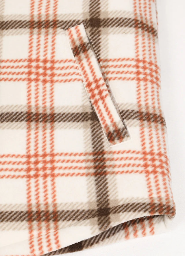 Kids Warm Quilted Lined Snap Button Shirt Jacket