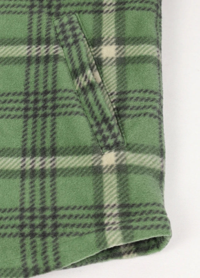 Kids Warm Quilted Lined Snap Button Shirt Jacket