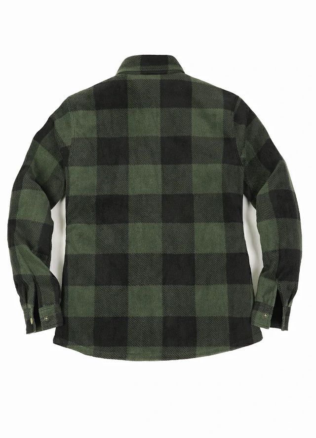 Women's Quilted Lined Snap Button Shirt Jacket