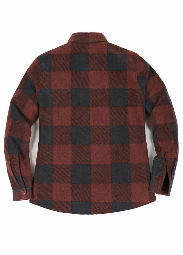 Women's Quilted Lined Snap Button Shirt Jacket