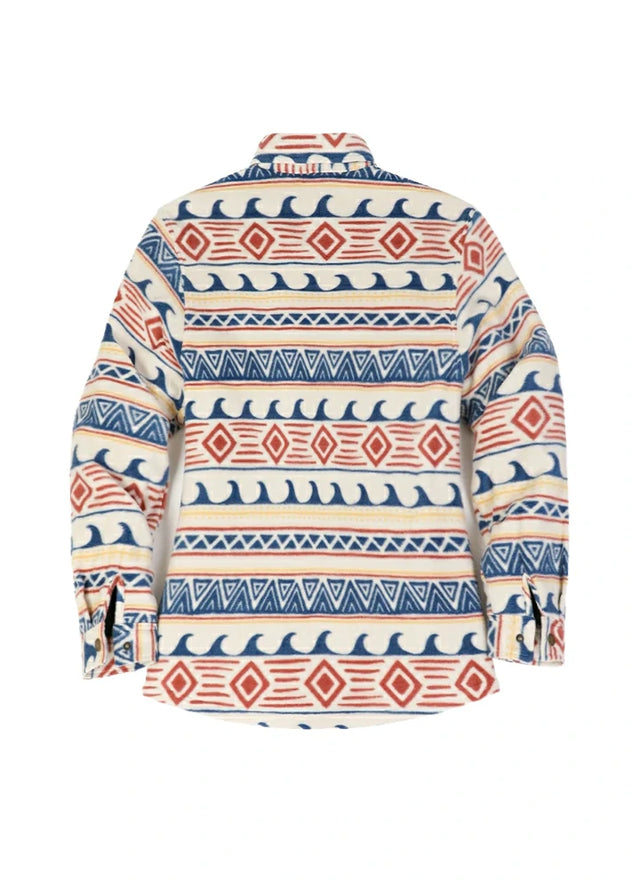 Women's Quilted Lined Snap Button Shirt Jacket