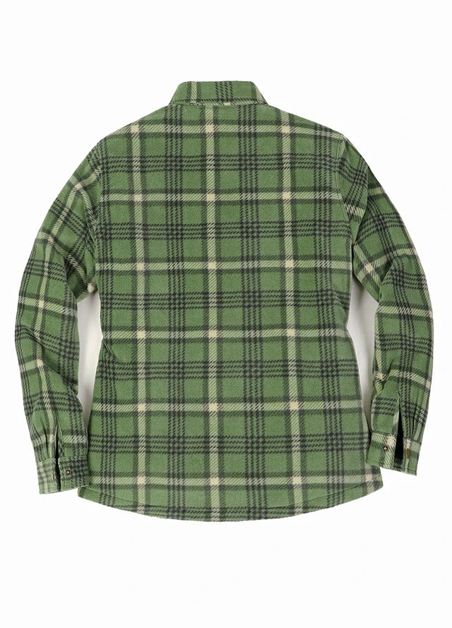 Women's Quilted Lined Snap Button Shirt Jacket