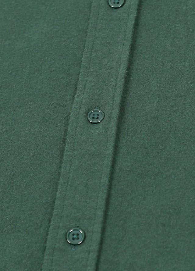 Men's Double Brushed CPO-Inspired Midweight Flannel Shirt