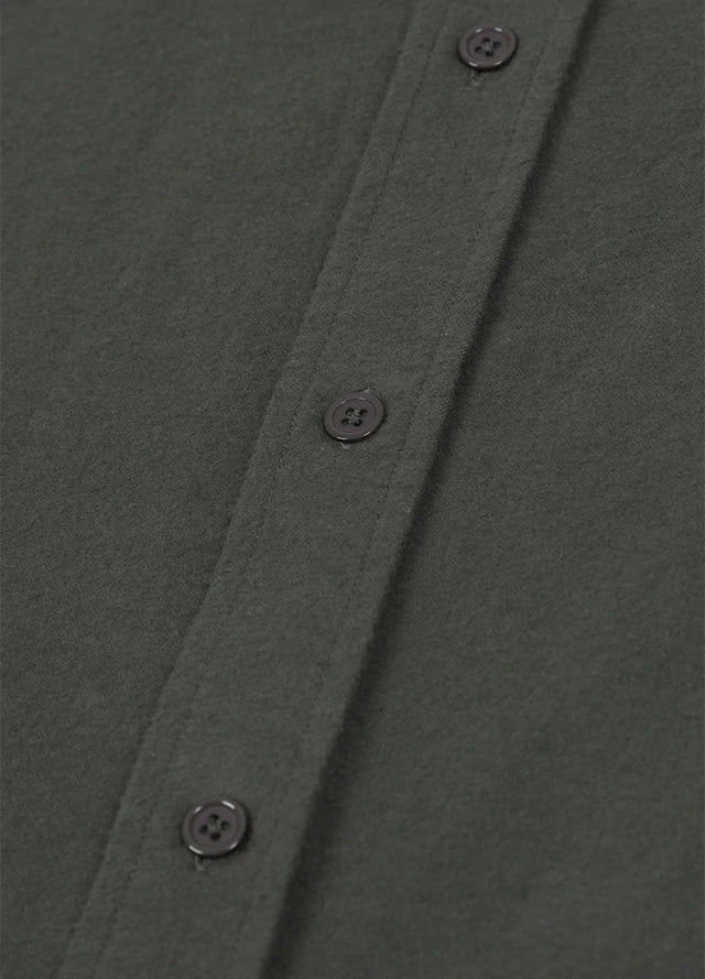 Men's Double Brushed CPO-Inspired Midweight Flannel Shirt