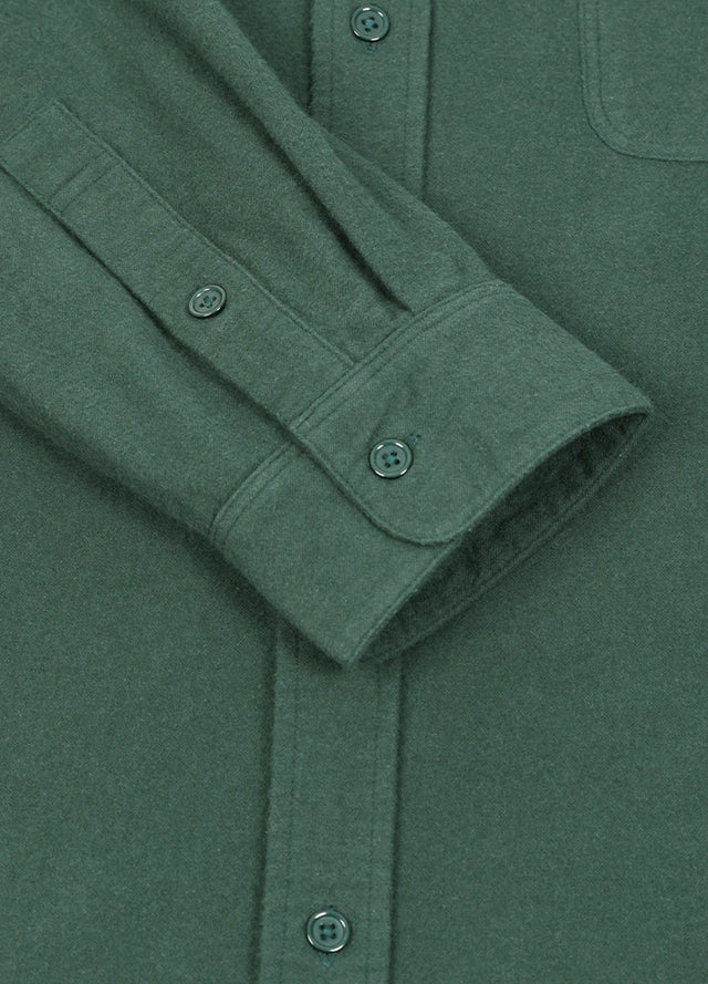 Men's Double Brushed CPO-Inspired Midweight Flannel Shirt