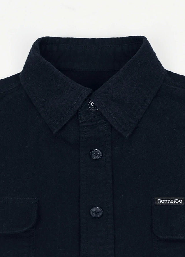 Men's Double Brushed CPO-Inspired Midweight Flannel Shirt