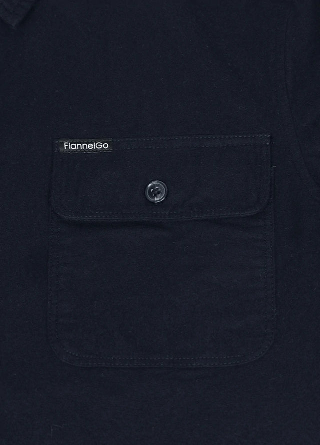 Men's Double Brushed CPO-Inspired Midweight Flannel Shirt
