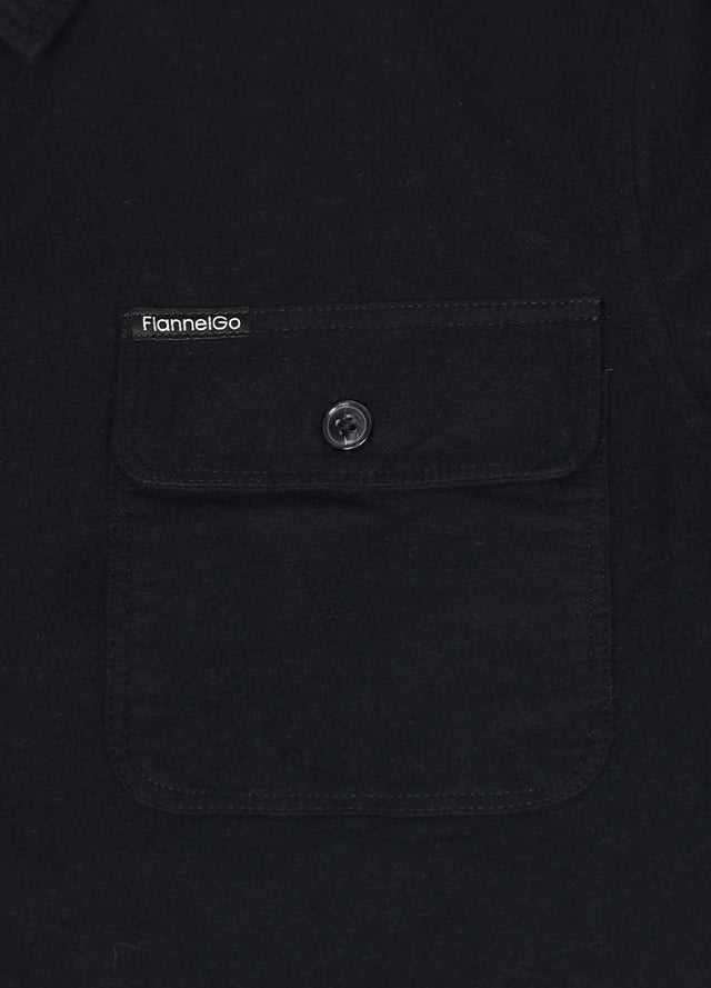 Men’s CPO-Inspired Midweight Flannel Shirt, Classic Workwear