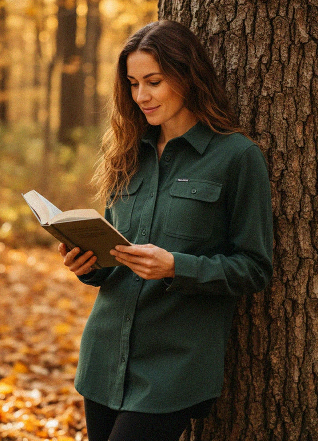 Women's Double Brushed Midweight Flannel Shirt