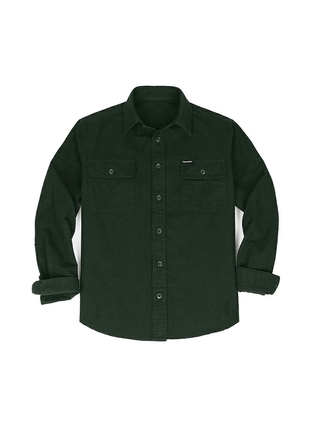 Kids CPO-Inspired Midweight Workwear Flannel Shirt